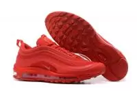 chaussures de course retro nike air max 97 red